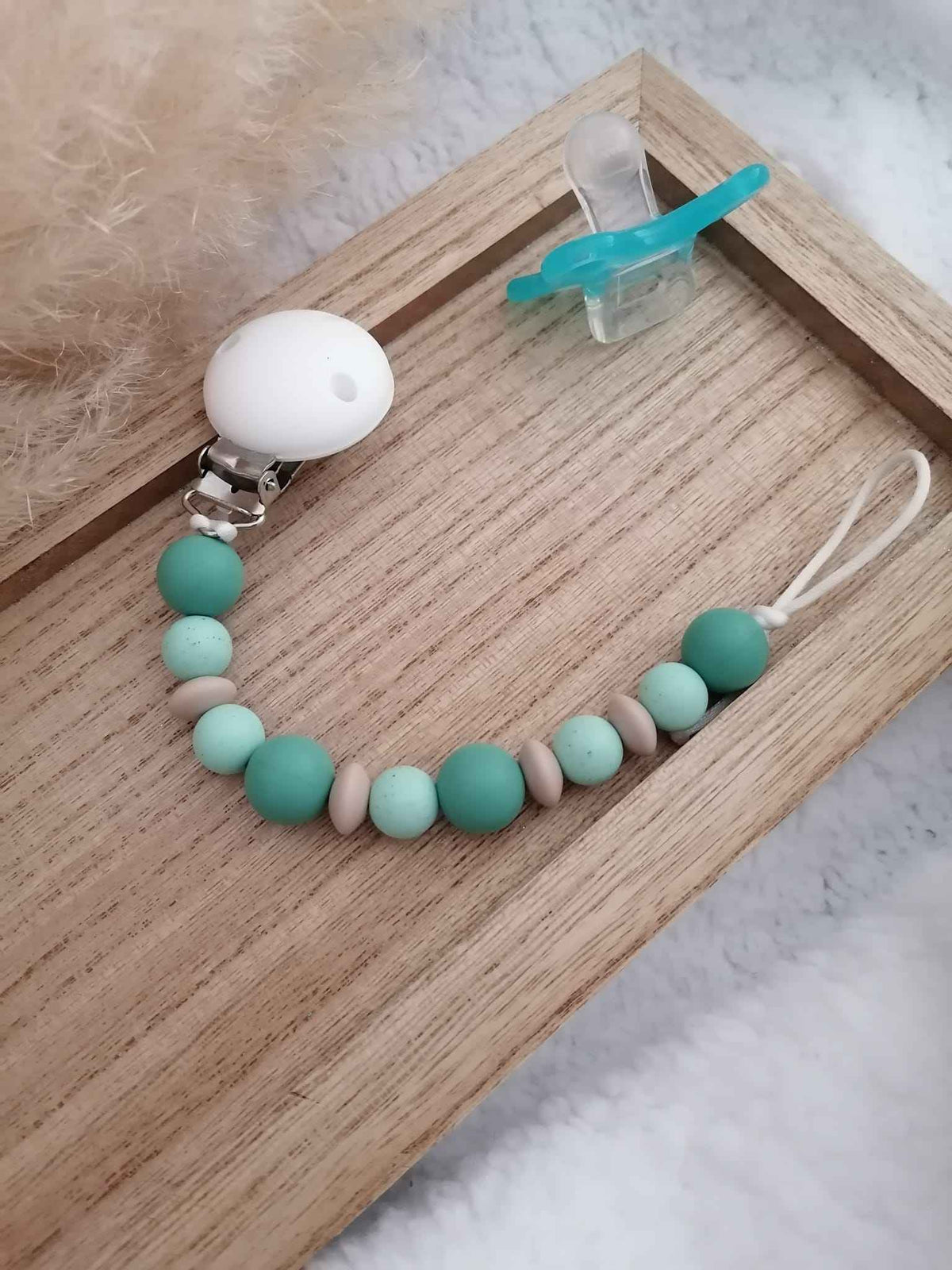 Attache tétine Menthe