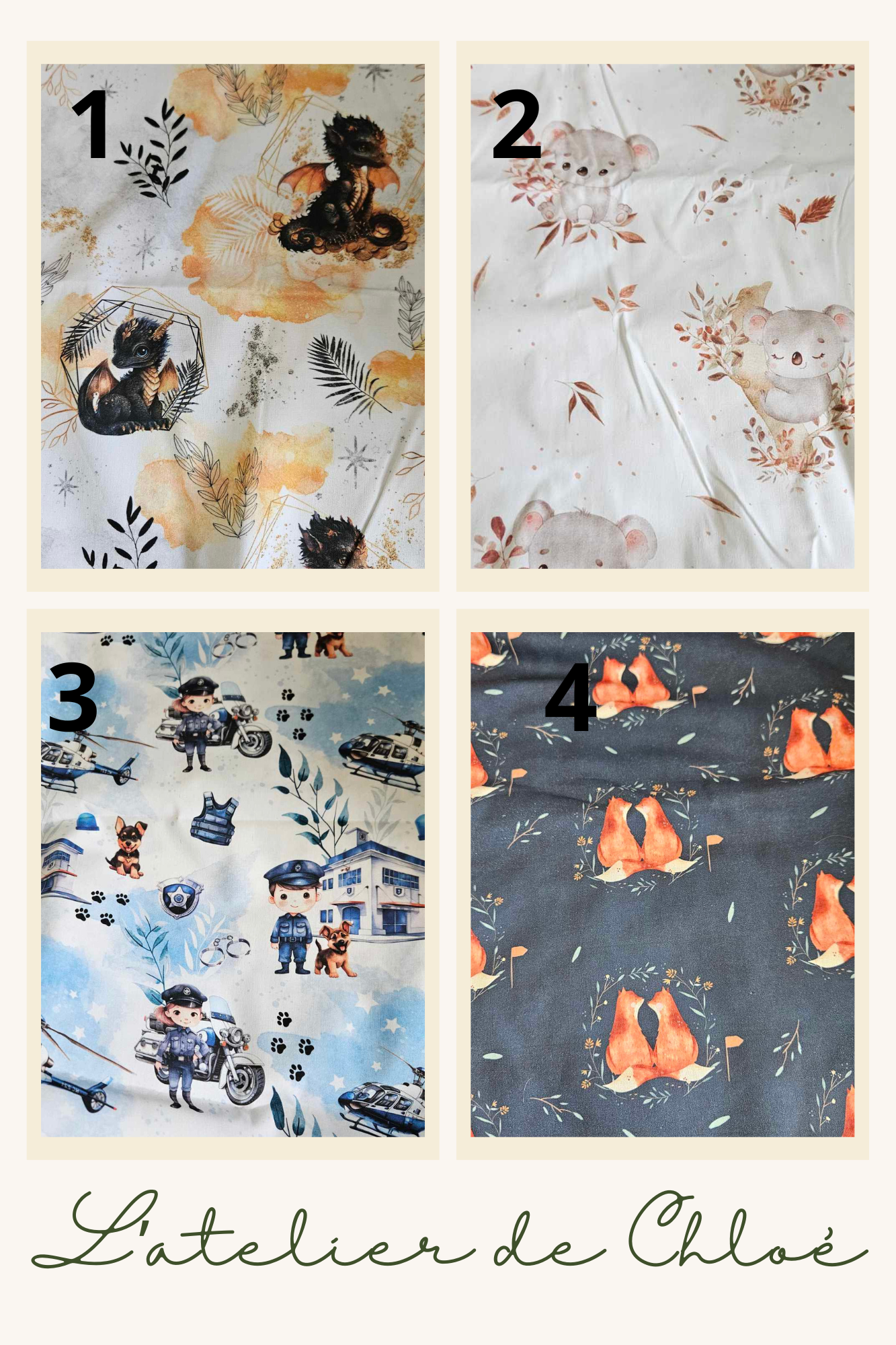 Bavoir élastique - L'atelier de Chloé