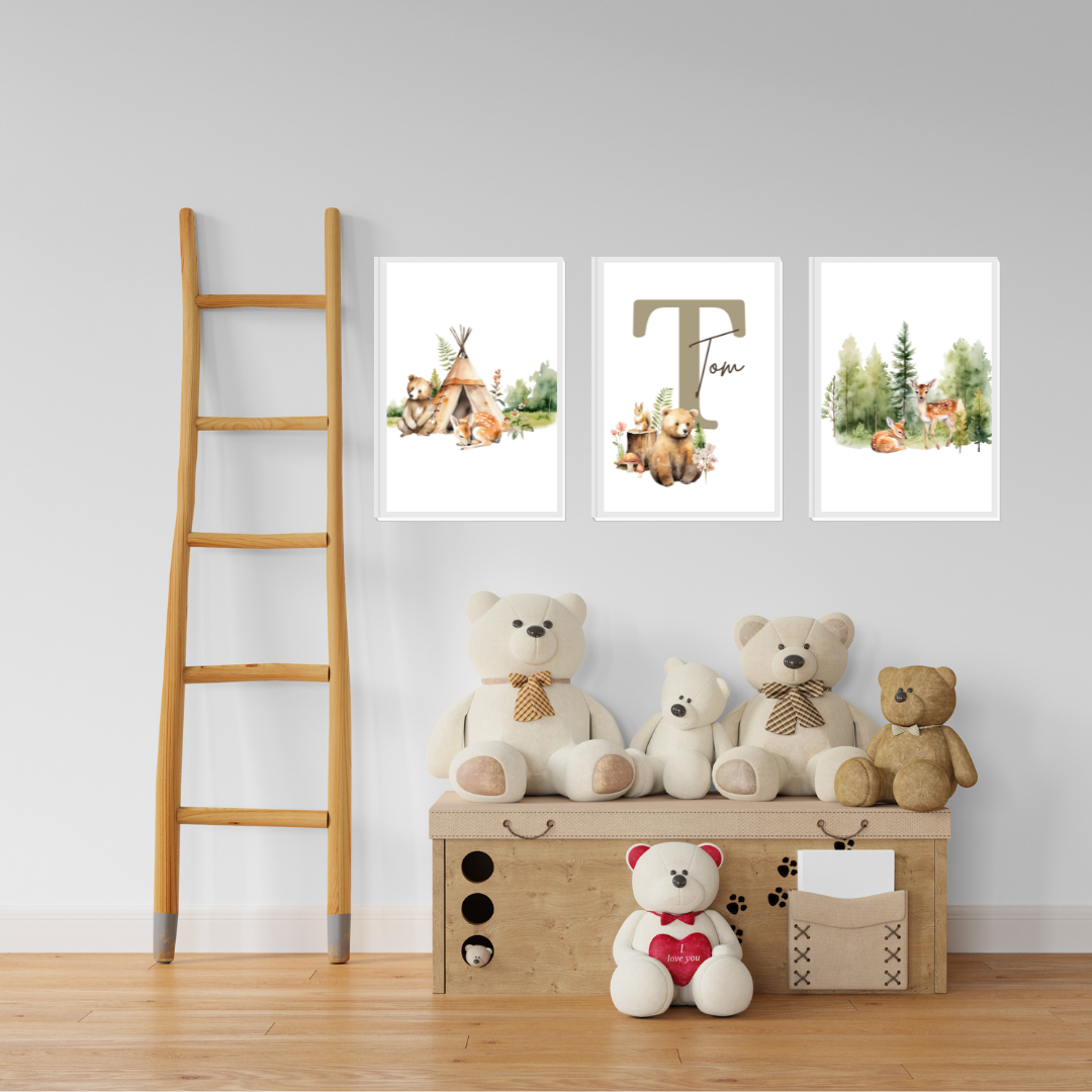 Affiche personnalisé bébé - L'atelier de Chloé