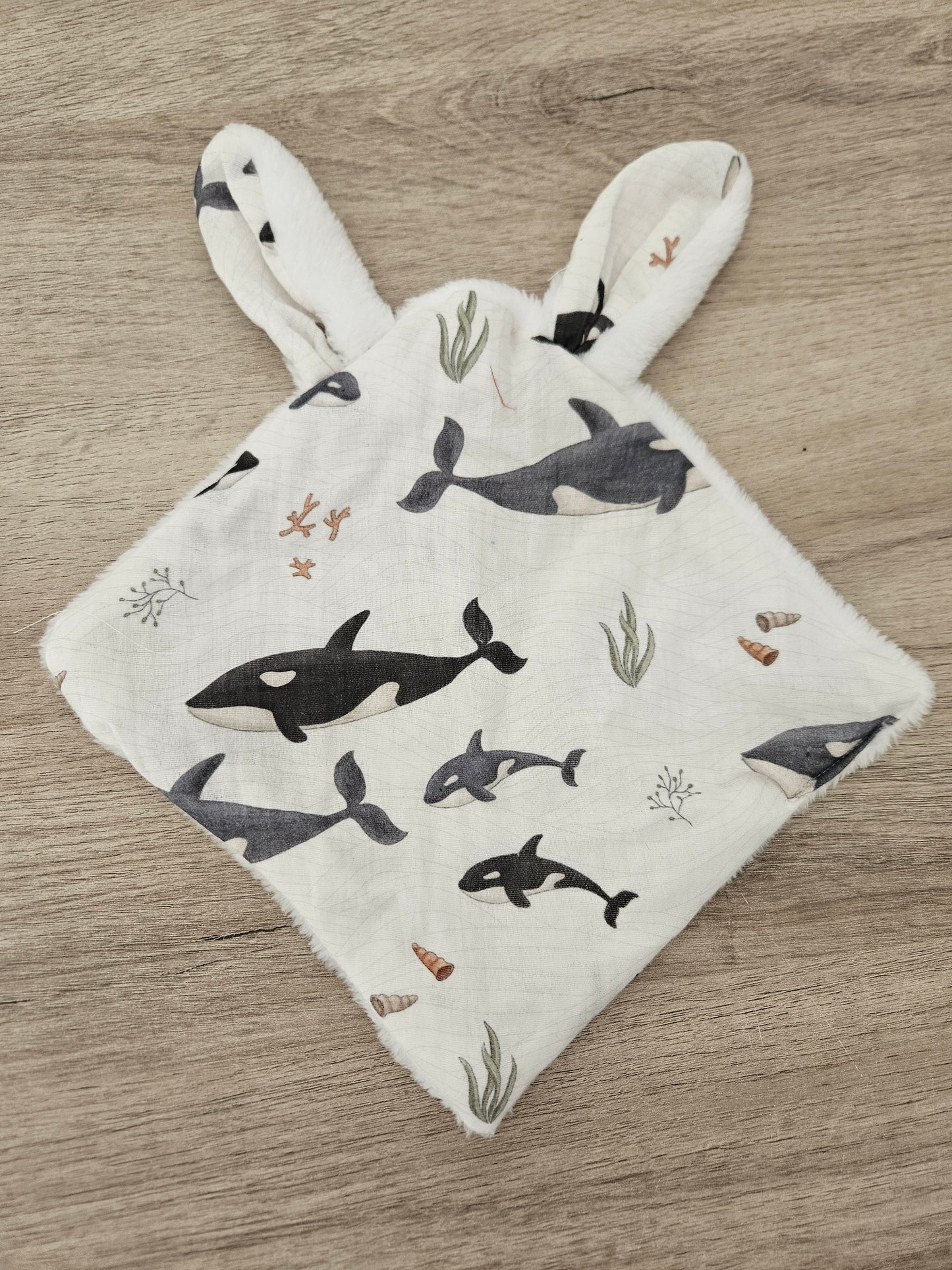 Doudou plat lapin