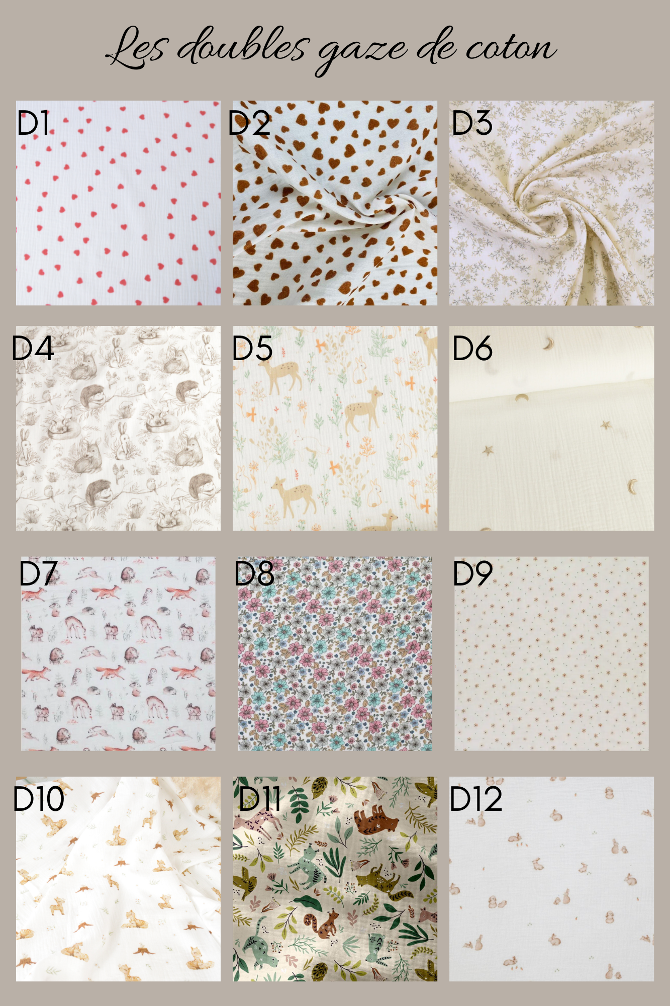 Couverture double gaze polaire - L'atelier de Chloé