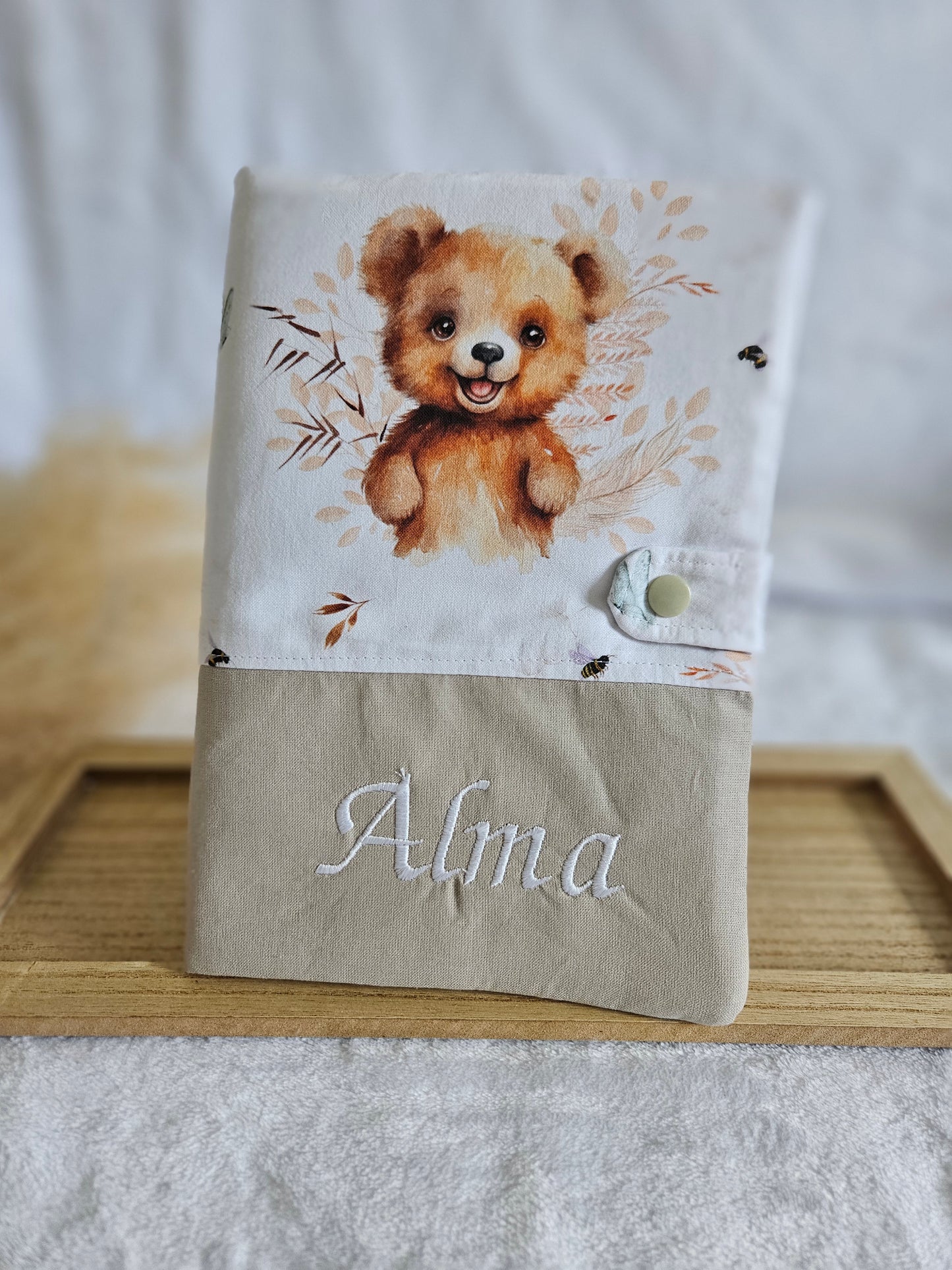 Protège carnet de santé personnalisé - L'atelier de Chloé