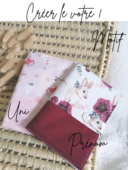 Protège carnet de santé personnalisé - L'atelier de Chloé