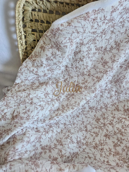 Couverture double gaze polaire - L'atelier de Chloé