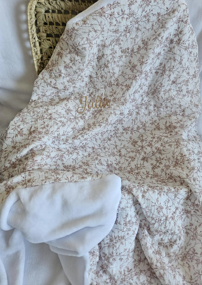 Couverture double gaze polaire - L'atelier de Chloé