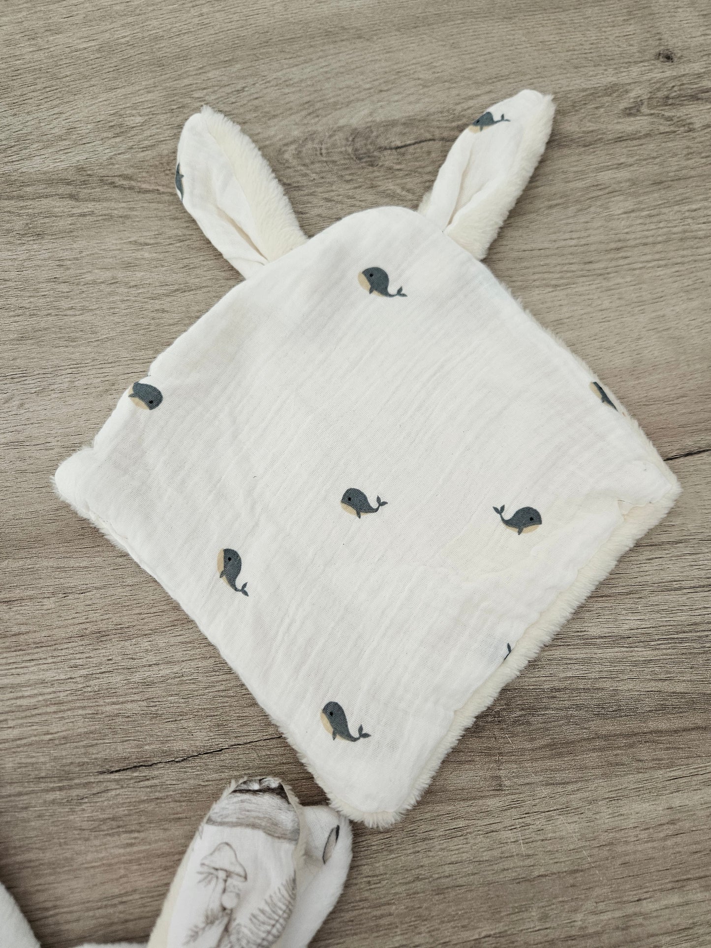 Doudou plat lapin