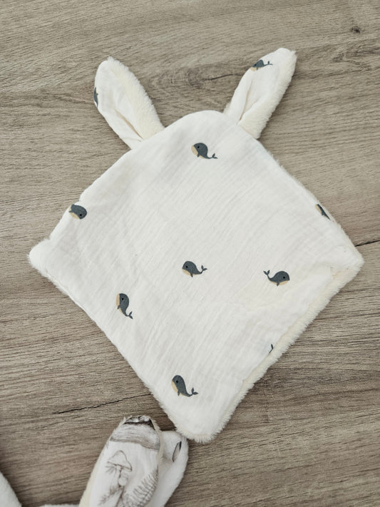 Doudou plat lapin