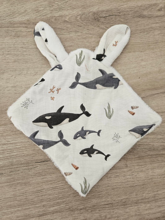 Doudou plat lapin