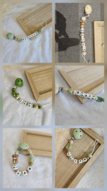 Attache tétine personnalisé