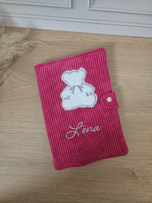 Protège carnet de santé ourson