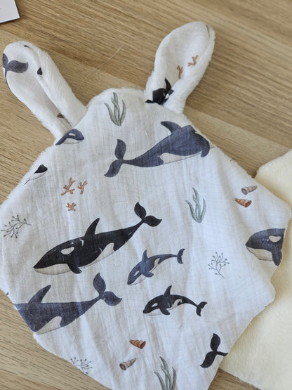 Doudou plat, doudou personnalisé. En stock envoie en 3/5jours