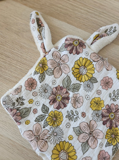 Doudou plat, doudou personnalisé. En stock envoie en 3/5jours