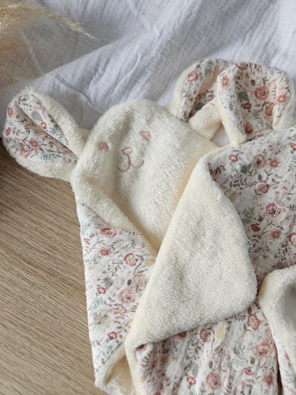 Doudou plat ours, doudou personnalisé